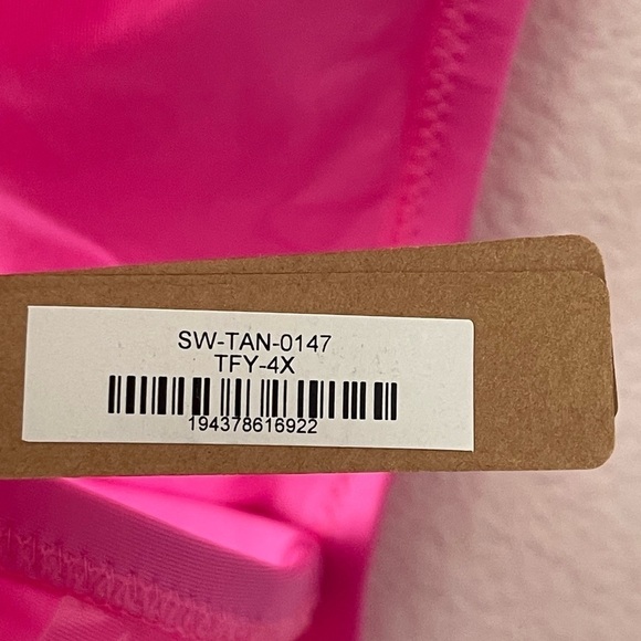NWT-SKIMS Swim Thong COLOR Taffy Hot Pink  SIZE 3XL/ - Picture 4 of 5